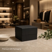Boîte cadeau rigide personnalisée avec impression pour articles cadeaux haut de gamme, boîte à deux pièces avec couvercle et base, avec feuille métallique, vente en gros directe d'usine