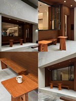 Tabourets de bar industriels en bois doux pour café, mobilier de travail collaboratif de qualité commerciale pour hôtels et cafés