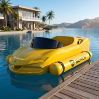 Bateau de karting nautique monoplace en fibre de verre, 2 temps, durable, étanche, haute résistance, pour loisirs en mer