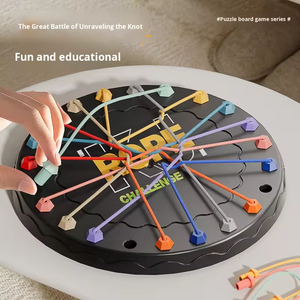 <span class=keywords><strong>Gioco</strong></span> <span class=keywords><strong>da</strong></span> <span class=keywords><strong>Tavolo</strong></span> Educativo Interattivo in Plastica, Puzzle 'Sfilaccia la Corda' con Giocattoli Antistress per Bambini Unisex - Product Image 3