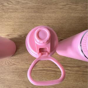 Botella Deportiva Rosa de 18/25/32/40 oz, Doble Pared, Acero Inoxidable, Aislada al Vacío, Reutilizable, con Tapa de Color - Product Image 3