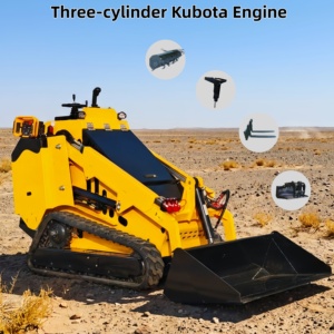 Mini-chargeuse compacte sur chenilles T750 à haut débit, capacité de charge 500 kg, avec attache hydraulique <span class=keywords><strong>Pioneer</strong></span>, moteur Kubota trois cylindres - Product Image 1