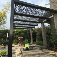 Paravent décoratif durable en aluminium découpé au laser pour jardin, clôture de cour, pergola, taille personnalisable, finition poudrée