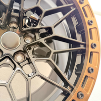 Jantes en alliage d'aluminium forgé Beadlock OEM pour course de dragster, finition argentée, 17-21 pouces, cinq branches, neuves, entraxes 5x120/5x112