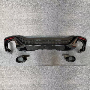 Difusor Trasero Estilo RS5 en Negro Brillante con Puntas de Escape para Audi <span class=keywords><strong>A5</strong></span> <span class=keywords><strong>Sportback</strong></span> S Sport Line B9.5 2020 2021 <span class=keywords><strong>2022</strong></span> 2023 2024 - Product Image 2