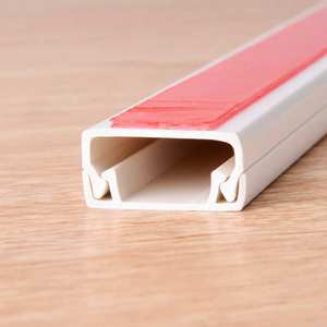 Canalina Portacavi in <span class=keywords><strong>PVC</strong></span> Bianco Solido con Adesivo Integrato - Product Image 2