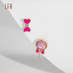 Pendientes de Oro Real de 18K con Diseño de Lazo Pequeño, Joyería de Oro Sólido con Certificado, Pendientes Elegantes - Product Image 4