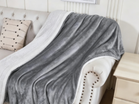 Couverture en flanelle sherpa personnalisable, double couche, chaude, imprimée numériquement, idéale pour la maison ou la promotion
