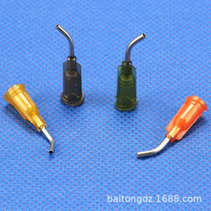 Multi-Tube 45 Degree Bent Dispensing Needle 16-27G Stainless Steel Thread Precision Tip Tape Dispenser - Product Image 5