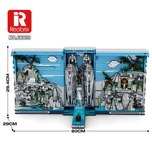 Nouveauté 2024 Reobrix 66039 Le Livre des Rois Bibliothèque Étagère à livres intergalactique Planète Livre Briques 3307 pièces Ensembles de blocs de construction - Product Image 5