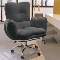 Chaise de bureau moderne au prix d'usine, chaise de bureau de luxe durable, ergonomique, confortable, inclinable, simple, pivotante