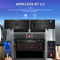 Podofo 1 Din Android autoradio 2 + 64 Go Single Din 6.86 pouces écran tactile CarPlay/Android Auto 1080P GPS WIFI FM RDS Type C Port