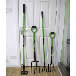 Outils agricoles en gros Fourchette <span class=keywords><strong>à</strong></span> quatre dents Terre ouverte Creuser le sol Fourchette <span class=keywords><strong>à</strong></span> cacahuètes au gingembre Outils de jardin Fourchette en acier - Product Image 1