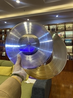 Disques vinyles personnalisés argentés de 7, 10 et 12 pouces pour la réplication et l'impression de disques, disques vinyles dorés, argentés, platine et or