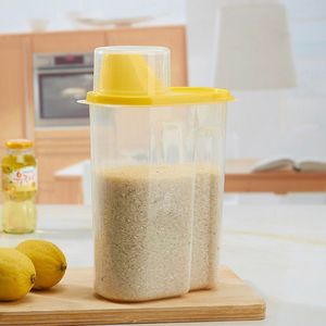Grands Récipients de Stockage de Nourriture 1.9L/2.5L 5 Pièces SANS BPA En Plastique Récipients D'entreposage Hermétiques de Nourriture de Céréales - Product Image 5