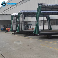 Remorque Plateforme en Acier 8 Tonnes Neuve pour Aéroport, Bagages, Marchandises, Usine de Fabrication, Restaurant, Remorquée par Tracteur