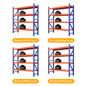Étagère De Rack De Stockage En Acier Étagères Et Unités Estante De Rangement En Métal Bleu Et Blanc - Product Image 2