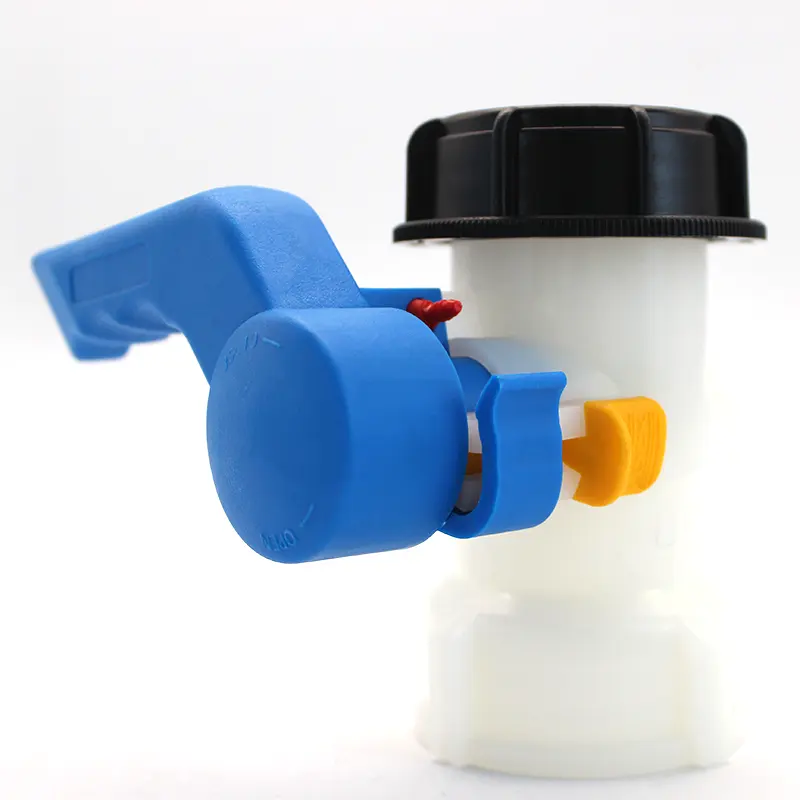 PTFE 틈막이 2 "를 가진 IBC 탱크를 위한 CT 연결 IBC 운반물 탱크 나비 벨브 75mm / 62mm S60 * 6 PP 물자