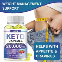 OLLI OEM/ODM Capsules Minceur Keto à Base d'Extraits Végétaux, Véganes et Naturelles, Supplément Diététique Immunitaire pour la Perte de Poids, Vente Chaude