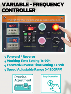 Mini Magnetischer Trommelpolierer für Metalloberflächen Mags Schmuckpolierer Trommelbehälter Schmuckpoliermaschine für Aluminium Edelstahl - Product Image 5