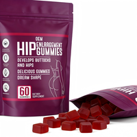 Gummies de soutien pour les courbes des hanches et des fesses, marque privée OEM/ODM, bonbons beauté pour adultes, saveurs et emballages personnalisables