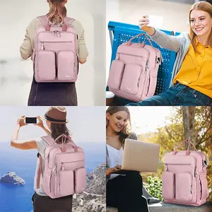 Sac à dos rose élégant pour ordinateur portable, pour Macbook Asus, sac à dos pour ordinateur portable, sac à dos quotidien