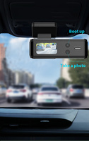 Hot 4k Voiture Boîte Noire Mini Voiture Dvr 4K Dash Caméra Wifi Double Objectif Avant et Arrière Caméra De Voiture Vision Nocturne APP Cpntrol G-sensor