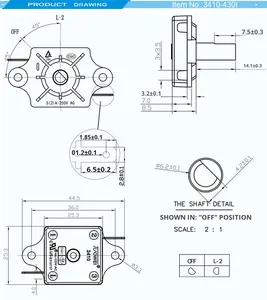 Licuadora TOWEI con Interruptor Giratorio de Cobre, 3 Velocidades, Diseño Circular de 45 Grados, a Prueba de Polvo y Agua, Certificación ISO9001 - Product Image 5