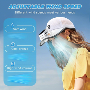 Casquette de camionneur innovante rechargeable par USB avec ventilateur solaire intégré, réglable, respirante en maille, pour le golf et le sport, avec visière extra longue - Product Image 5