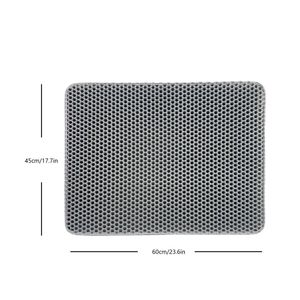 Tapis à litière pour chat double couche personnalisé, tapis pour animaux de compagnie anti-fuite de litière, non amovible, lavable, anti-éclaboussures en EVA. - Product Image 4