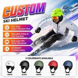 Casco da Sci e Snowboard per Adulti, Doppio Strato EPS, Regolabile, Ventilazione, Antiappannamento, Resistente agli Urti a Basse Temperature, per Sport Invernali - Product Image 1