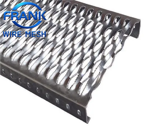 Grille antidérapante galvanisée à chaud avec trous diamantés <span class=keywords><strong>de</strong></span> 300 à 600 mm <span class=keywords><strong>de</strong></span> largeur pour passerelles <span class=keywords><strong>de</strong></span> sécurité <span class=keywords><strong>de</strong></span> rayonnages à hauts niveaux - Product Image 2