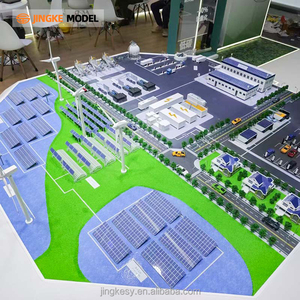 Tùy chỉnh mô hình trạm biến áp cung cấp điện hiển thị mô hình thu nhỏ xuống mô phỏng trạm biến áp cát bảng mô hình tùy biến - Product Image 4