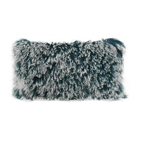 Coussin de sol de luxe doux et confortable, décoration de la maison, garniture d'oreiller en fourrure d'agneau, oreillers en fourrure mongole douce