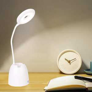 <span class=keywords><strong>Lampe</strong></span> de bureau de table à <span class=keywords><strong>LED</strong></span> Protection des yeux <span class=keywords><strong>Lampe</strong></span> de lecture à <span class=keywords><strong>LED</strong></span> avec chargement USB Dimmable Touch Control Pencil Holder - Product Image 3