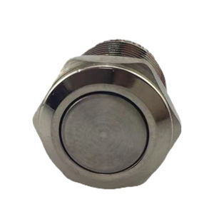 YUMO-interruptor momentáneo de Metal IP67, 12mm, chapado en cobre plano, <span class=keywords><strong>sin</strong></span> indicador de luz - Product Image 1