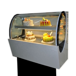 Petite vitrine réfrigérée rotative pour gâteaux, personnalisable, en verre, directement du fabricant - Product Image 1