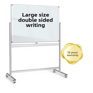 Pizarra Magnética de Doble Cara Zhongjia, de Vidrio Templado y Aluminio, Color <span class=keywords><strong>Blanco</strong></span> - Product Image 3