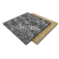 Nouvelle mode Revêtement de sol en PVC marbré Type de bois Home Gym Set up Floor Protector Tapis en mousse EVA haute densité avec dessus en caoutchouc, personnalisé