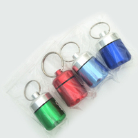 Étui à bouchons d'oreille personnalisé étui de transport porte-clés porte-bouchons d'oreille en métal étanche avec mousqueton petit organisateur de pilules de voyage