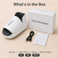 Chaussures de massage des pieds rechargeables avec technologie de vibration, de chaleur et de pression d'air pour un soulagement efficace de la douleur à la marche