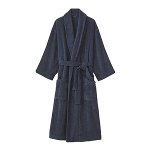 Albornoz Europeo SMOOTH para Hombre, Talla Grande, 100% Algodón, Grueso, Absorbente, Calidad <span class=keywords><strong>de</strong></span> Hotel <span class=keywords><strong>5</strong></span> <span class=keywords><strong>Estrellas</strong></span> - Product Image 4