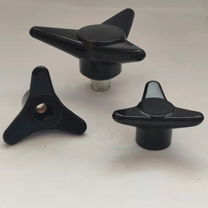 Triangular Arrow <b>Handle</b> Bakelite Three Arm Knob Standard Height For Furniture And Machinery Parts - Product Image 1