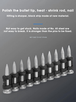 Clous à béton en acier Nailtask les plus vendus, 22 mm, compatibles avec la cloueuse à batterie BX3