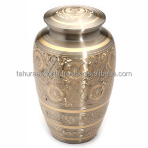 Cremación Cenizas humanas Urna de metal para adultos Hogar clásico Decorativo Últimos suministros funerarios hechos a mano Urnas Más vendidos - Product Image 2