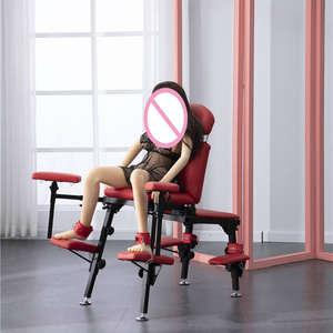 Sexshop BDSM Möbel Liebesstuhl mit Sexmaschine Metallgestell für weibliche Masturbation Sexstuhl Möbel mit Dildo-Vibrator - Product Image 3