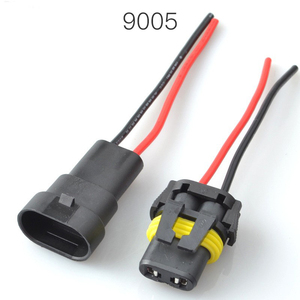 9005 12V 2Pin 200mm Ampul Dişi Kablo Demeti Konnektörü Bakır Özlü PA66 Oto Far ve Aydınlatma Sistemi Kablolaması için - Product Image 3