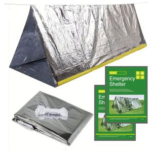 Abri de survie d'urgence personnalisé pour 2 personnes, tente d'urgence légère et compacte, abri de secours en feuille de PE, tente de survie - Product Image 3