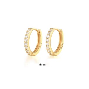 <span class=keywords><strong>Orecchini</strong></span> a polsino da donna in ferro elettroplaccato con zirconi <span class=keywords><strong>per</strong></span> piercing alla cartilagine, helix, naso, setto, daith, rook, tragus, nariz, in oro rosa - Product Image 6