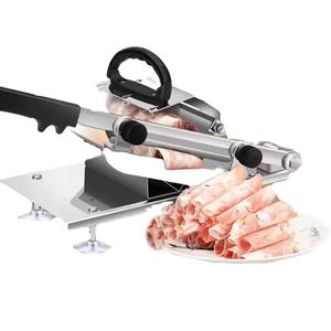 Cortador Manual de Carne de Acero Inoxidable para Carne Congelada, Jamón, Res, Hierbas y Verduras - Rebanador Manual de Alimentos - Product Image 1